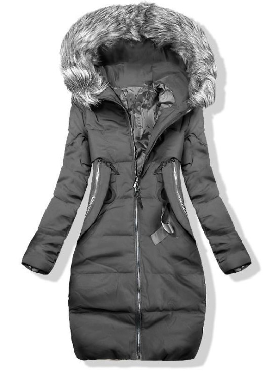 Winterjacke grau