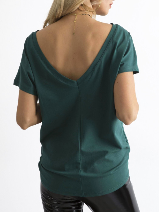 Dunkelgrünes T-Shirt Fire