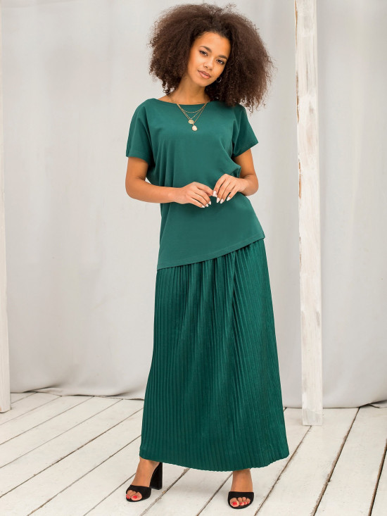 Dunkelgrünes T-Shirt Fire