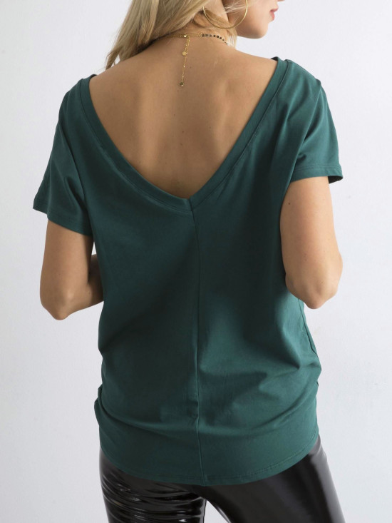 Dunkelgrünes T-Shirt Fire