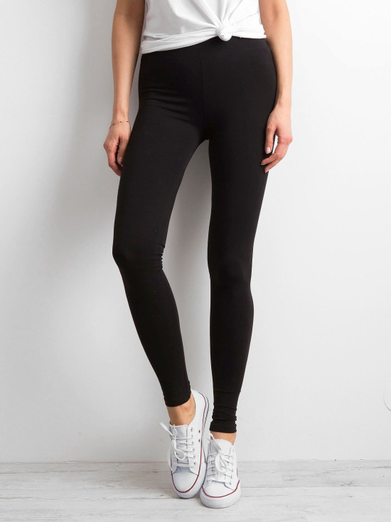 Schwarze Basic Leggings