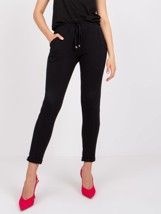 Stylische schwarze Sporthose