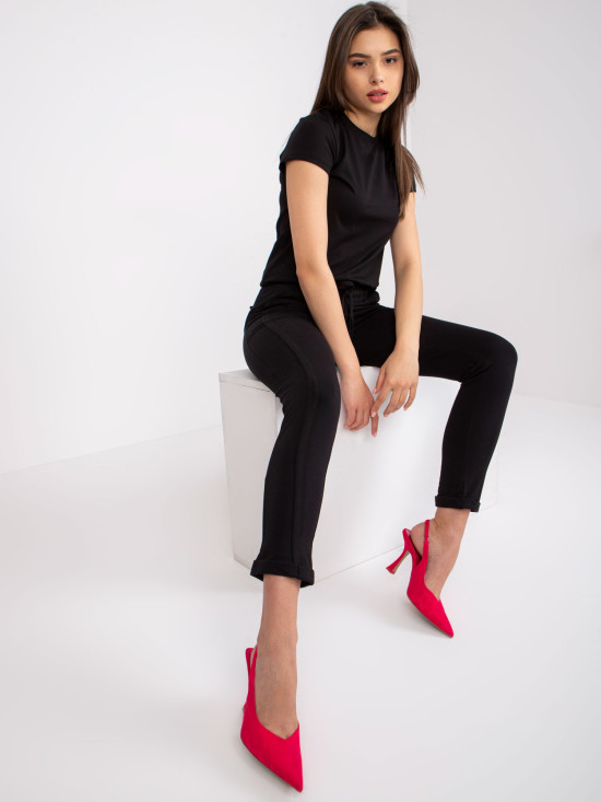 Stylische schwarze Sporthose