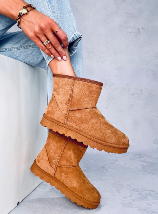 Winter gefütterte Schneestiefel Braun