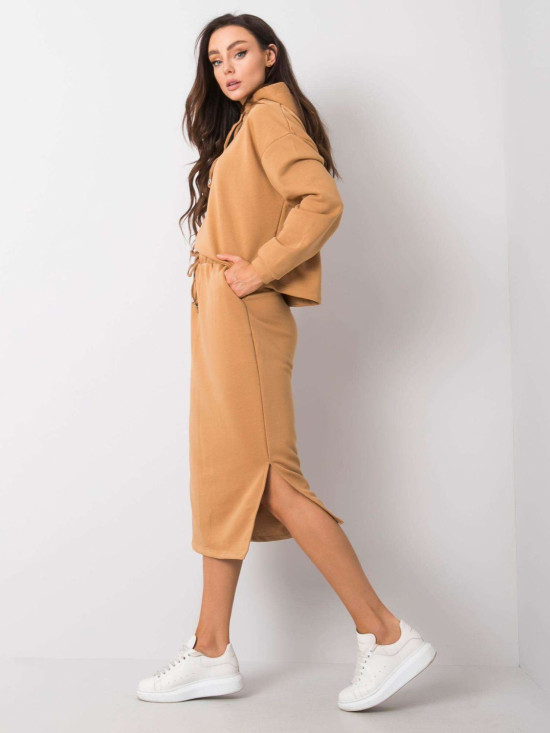 Camelfarbener Baumwollanzug RUE PARIS