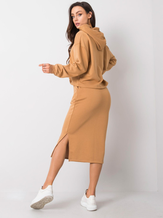 Camelfarbener Baumwollanzug RUE PARIS