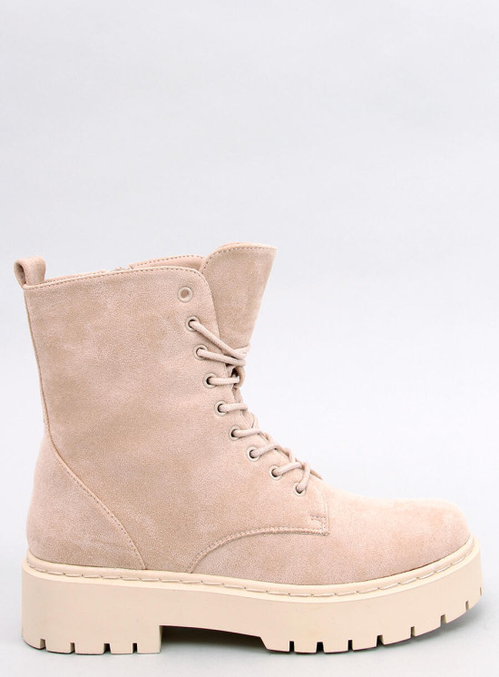 Damen-Schnürschuhe Beige