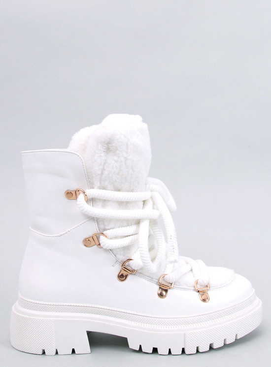 Schneestiefel mit Kunstfell Weiß