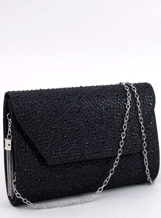 Glänzende Handtasche Schwarz