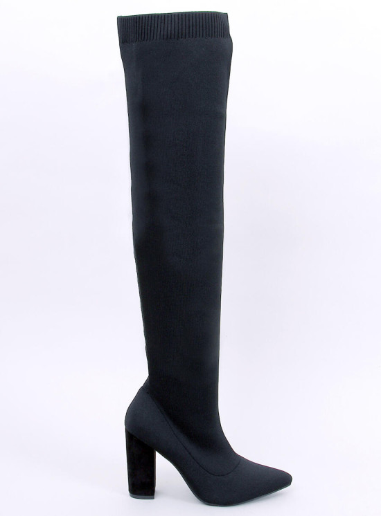 Damen-Sock-Boots Schwarz