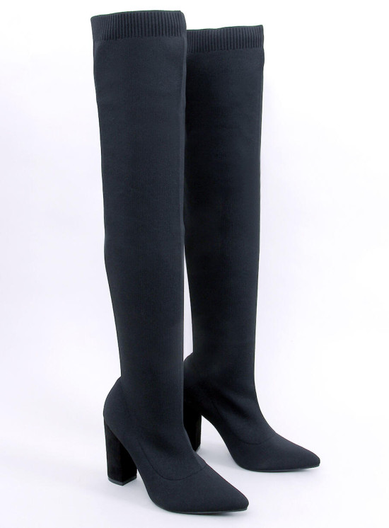 Damen-Sock-Boots Schwarz