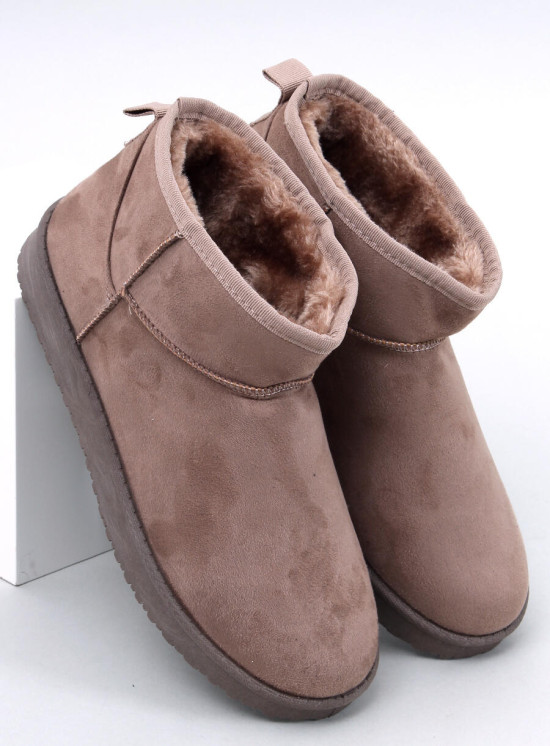 Niedrige Damen-Schneestiefel Braun