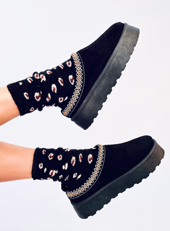 Damensocken mit Leopardenmuster 1 - 3 Paar