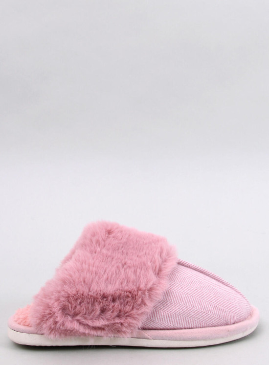 Hausschuhe mit Fischgrätenmuster Rosa