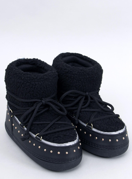 Winterstiefel mit Schnürung Schwarz