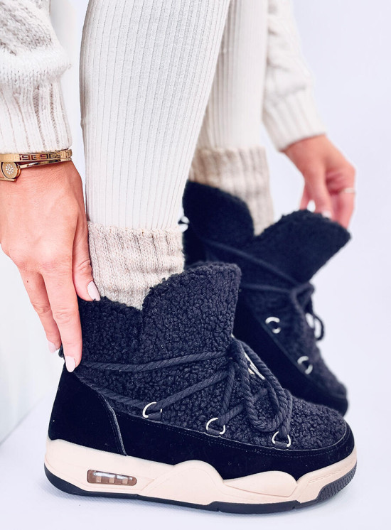 Schneeschuhe im Sneaker-Design Schwarz