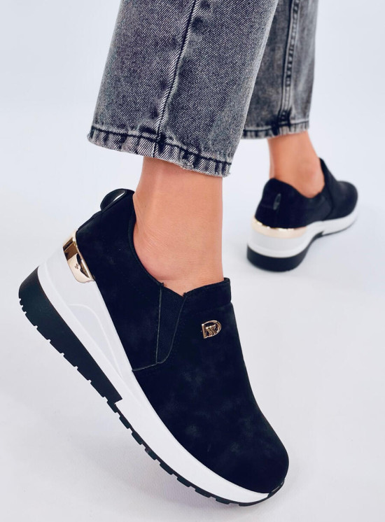 Sneakers mit Keilabsatz Schwarz