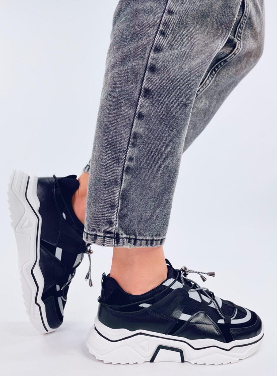 Schwarze Sport-Sneaker