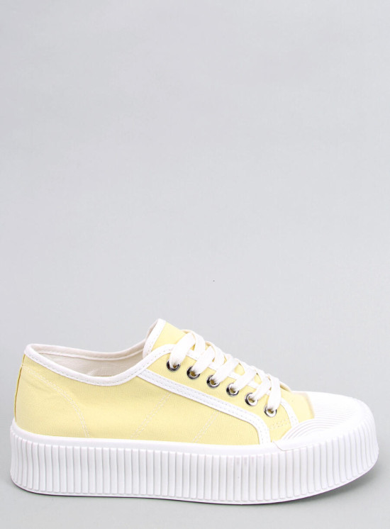 Plateau-Canvas-Sneaker Gelb