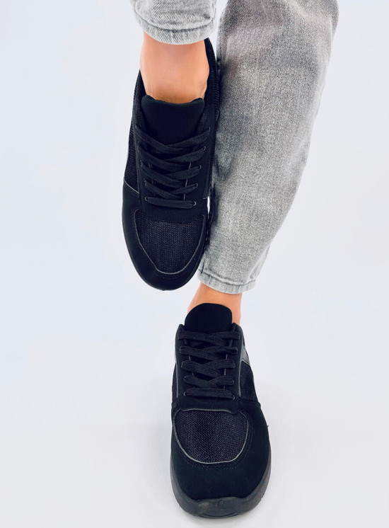 Leichte Damen-Sneaker Schwarz