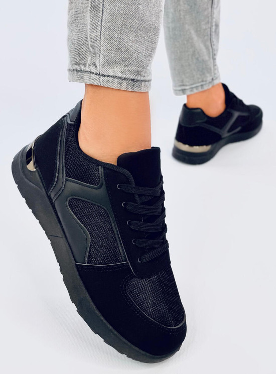 Leichte Damen-Sneaker Schwarz