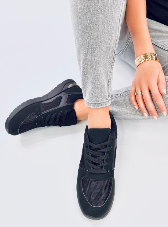 Leichte Damen-Sneaker Schwarz