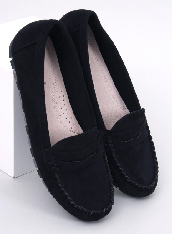 Wildleder, extra weiche Mokassins Schwarz