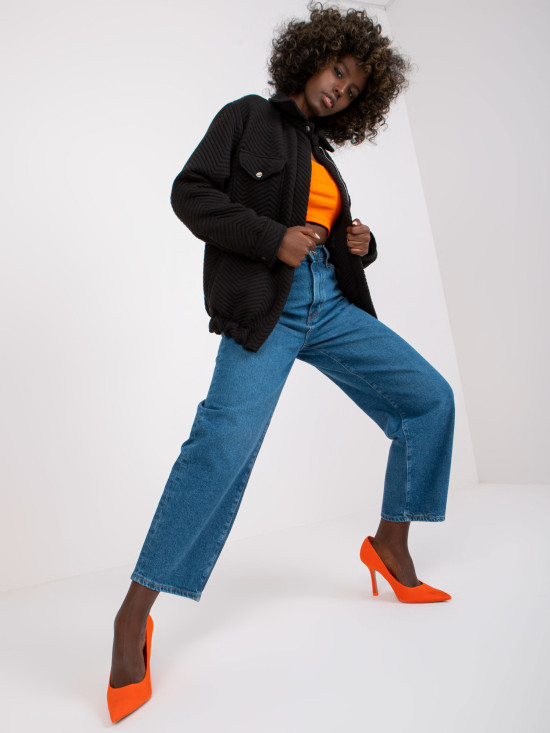 Stylische schwarze Übergangsjacke