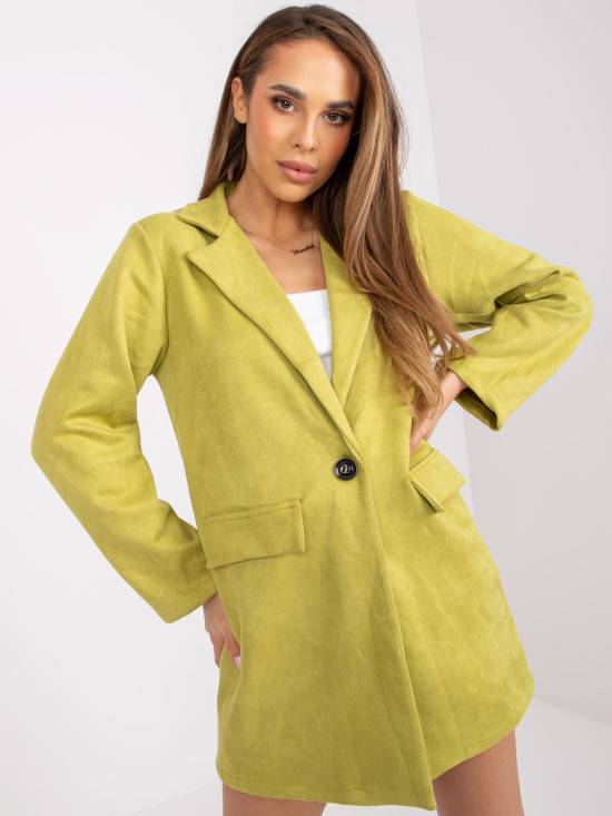 Stylische limonengrüne Jacke
