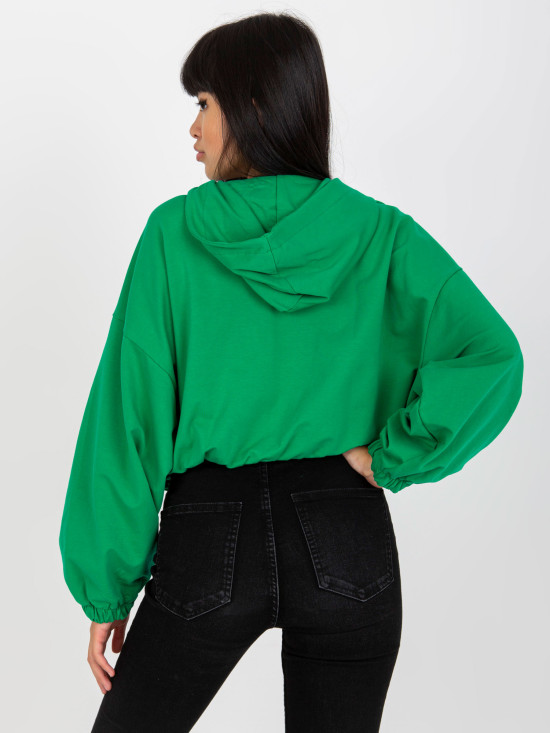 Grüne Kapuzenjacke RUE PARIS