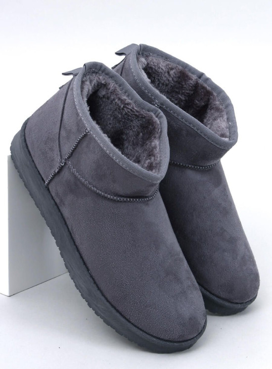 Niedrige Damen-Schneestiefel Grau