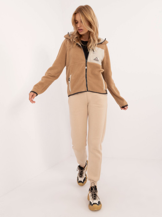 Stylischer Kapuzenpullover in Beige