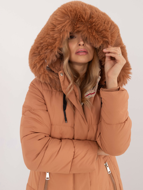 Bequeme Winterjacke mit abnehmbarem Kapuze