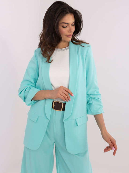 Elegante mintfarbene Jacke