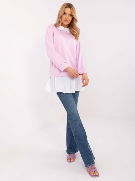 Stilvolle Bluse in hellem Violett