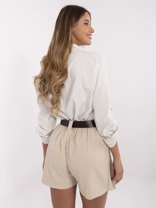 Beige Rock mit hohem Bund