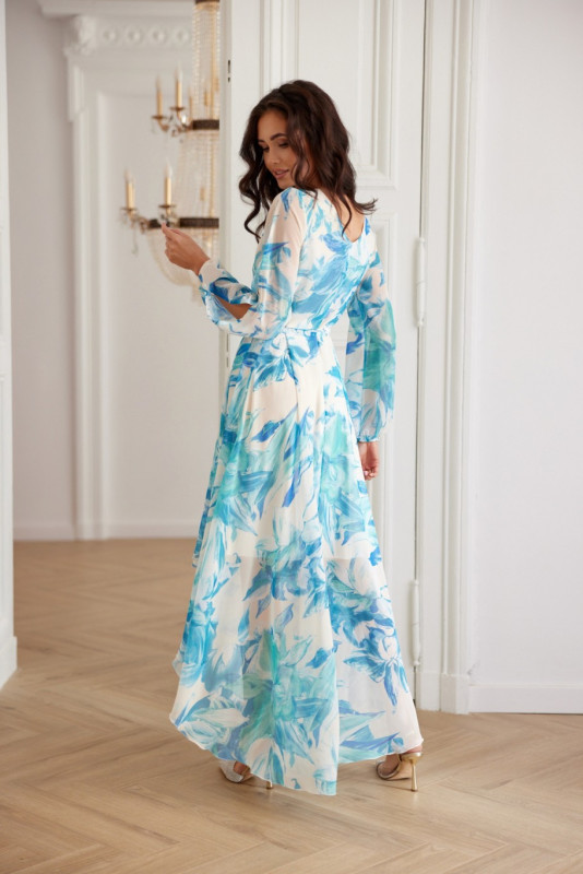 Fiorella – Wickel-Midikleid aus Chiffon