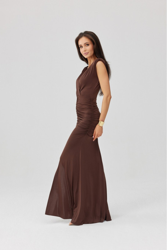 Noelia – Maxi-Kleid in Braun