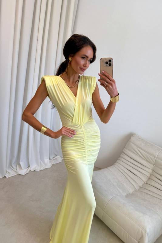 Noelia – Maxi-Kleid in Gelb