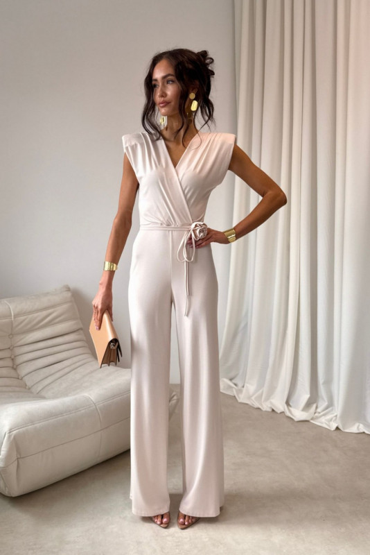 Vanillefarbener Jumpsuit Lunaria