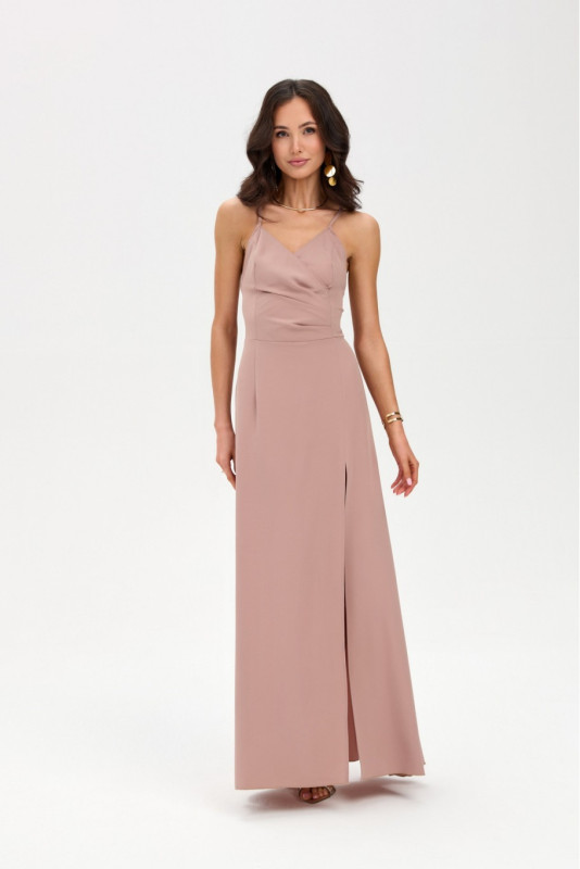 Maxikleid in Cappuccino-Farbe