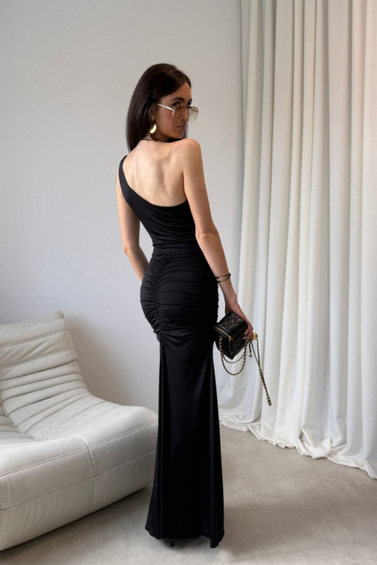 Schwarzes Maxikleid