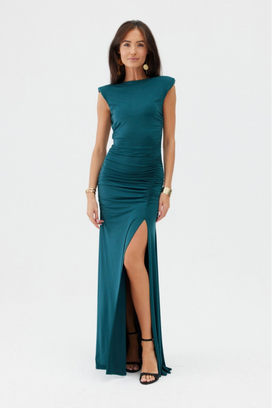 Maxikleid in Flaschengrün