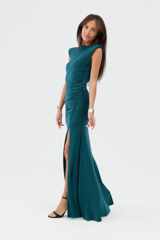 Maxikleid in Flaschengrün