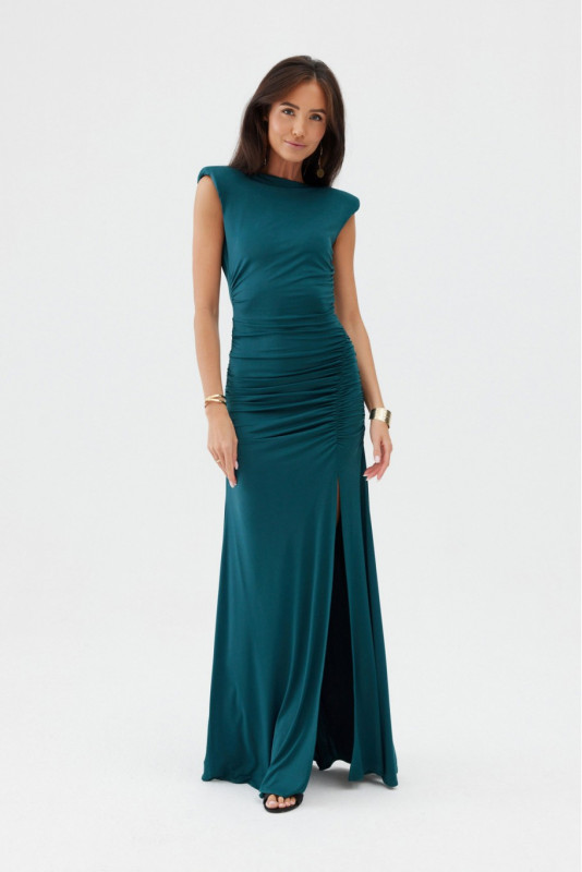 Maxikleid in Flaschengrün
