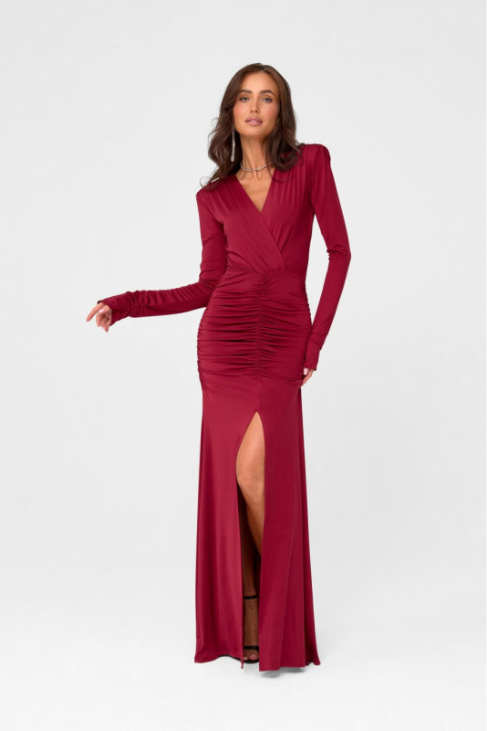 Maxikleid in Bordeaux