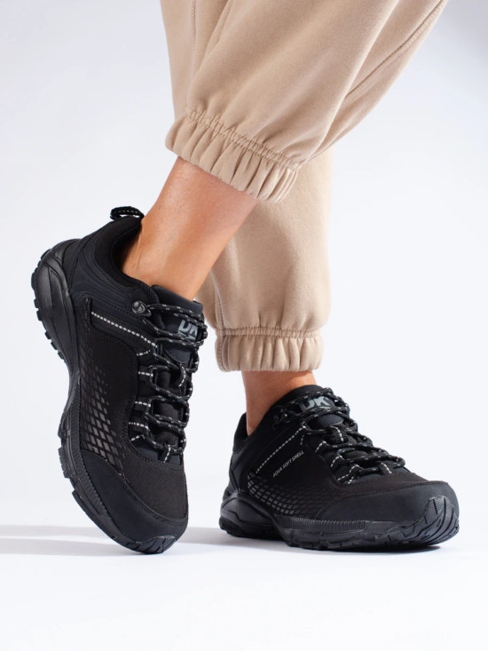 Damen Trekking Schuhe mit dicker Sohle DK schwarz