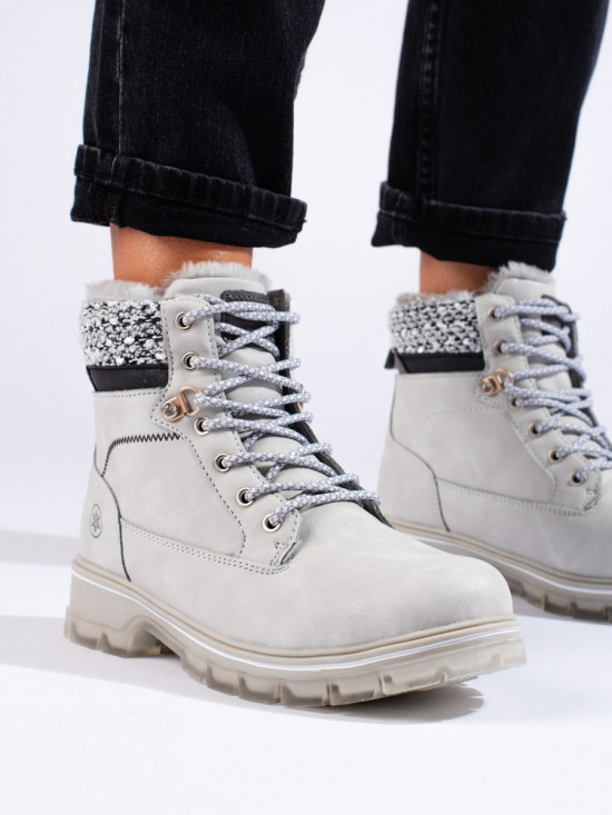 Damen Sneakers Grau mit Futter VICTORIA