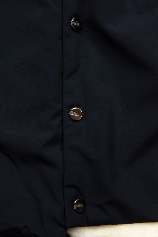 Winter Parkajacke Dunkelblau/Beige