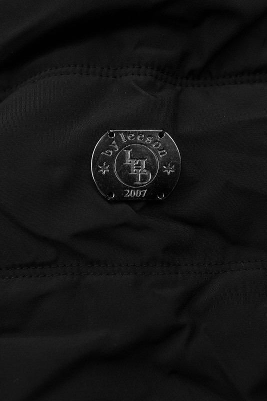 Wintermantel mit Teddy-Futter schwarz